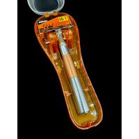 ราคา Classic Double Edge Safety Razor Kit with Travel Case and Gillette London Bridge Razor Blades (23248983701)