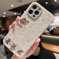 ราคา เคสโทรศัพท์ซิลิโคน Tom And Jerry สำหรับ iPhone 15 pro Max Apple 14 16 pro 13 คู่รัก 12 ลายการ์ตูน Jerry Mouse ใหม่ 17 PM ฝังลายนูน (24861537032)