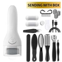 ราคา เครื่องขัดเท้าไฟฟ้า ที่ขัดส้นเท้าไฟฟ้า ที่ขัดส้นแตก ที่ขัดเท้าแตก ที่ขัดส้นเท้าแตก ส้นเท้าแตก เครื่องขัดเท้า ที่ขัดเท้าไฟฟ้า อุปกรณ์ขัดส้นเท้า 600mAh แบตเตอรี่ลิเธียมความจุสูง 6ฟังก์ชั่น หัวเจียรคู่ ห