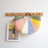 ราคา FXSAXUNN กระเป๋าถือทอมือกระเป๋าสะพายหวายครึ่งวงกลมกระเป๋าสะพายสำหรับผู้หญิงชายหาดกระเป๋าช้อปปิ้งแบบสบาย ๆ (23859793525)