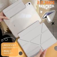 ราคา gen11 A16 2025 Yรูปพับฝาครอบ เคสไอแพด for Pro11 Mini6 Air6 Air5 Air4 กันกระแทก ลายการ์ตูนน่ารัก เคสไอแพดแอร์4 5 ไอแพดแอร์7 6 เจน10 เจน11 โปร11นิ้ว 2018 2022 เคสipad gen10 Mini7 เคสใส่ air 7 เคสไอแพดแม