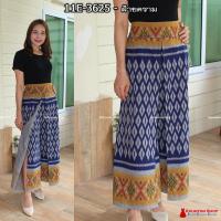 ราคา 11E 01 กางเกงผ้าไทย ทรงแพนเค้ก เอว27 46 นิ้ว กางเกงผ้าฝ้ายพิมพ์ลาย กางเกงแพนเค้ก มีกระเป๋าซ่อน (18361620976)