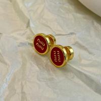 ราคา ต่างหูโลหะพ่นสีลาย M ตัวอักษร ต่างหูรูปวงกลมสไตล์ฝรั่งเศส ต่างหูแฟชั่นระดับไฮเอนด์ ต่างหูแบบมีหัวเข็มขัด (17357745469)