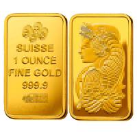 ราคา 1 1 Original Copy Swiss Gold Bar 24K Gold Plated Gold Bullion Crafts Creative Gifts In Stock (22918980956)