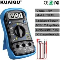 ราคา มัลติมิเตอร์ Digital Multimeter Clamp Meter DT266 DT830L Professional Portable Digital Multimeter Ac Dc (25069256951)