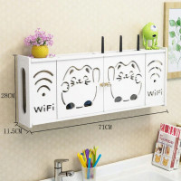 ราคา ชั้นวางเร้าเตอร์ WiFi กล่องทีวีไร้สาย พร้อมฝาปิดตกแต่งติดผนัง (25414332208)