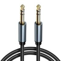 ราคา Gold Plate 6 35mm Stereo Audio Balanced TRS 1 4 TRS Male to Male Speaker Amplifier Cable for Guitar Keyboard Dual Channel Cable (24214271277)