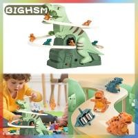 ราคา BIGHSM รถไฟเหาะตีลังการูปไดโนเสาร์สำหรับเด็กวัยหัดเดินบันไดของเล่นชุดแข่งเกมผจญภัยไฟฟ้าพร้อมเพลงไฟของขวัญสำหรับเด็ก (24557888483)