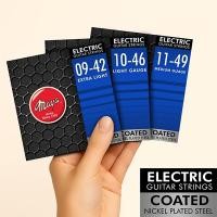 ราคา Japan Brand Maya Coated Nickel Plated Steel Electric Guitar Strings สายกีตาร์ไฟฟ้า เคลือบกันสนิม เบอร์ 9 10 11 (24485123129)