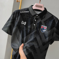 ราคา เสื้อโปโลสีดำ เสื้อสีดำ เสื้อโปโลชาย เสื้อโปโลธงไทยผู้ชาย เสื้อโปโลแขนสั้นลายพระราชทาน สะดวกสบายและระบายอากาศ แขนสั้น เสื้อสีดำ (25296589571)