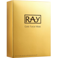 ราคา RAY Gold Premium Facial Mask แผ่นมาส์กทองคำ ผิวสวยกระจ่างใส สำหรับทุกประเภทผิว (24184961502)