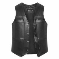 ราคา เสื้อกั๊กหนังผู้ชาย เสื้อแจ็คเก็ตทรงสลิมฟิตลำลอง เสื้อกั๊กหนัง เสื้อกั๊กหนังสำหรับวัยกลางคนและผู้สูงอายุ (25272990199)