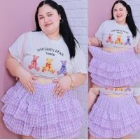 ราคา ส่งฟรี ก740 ก742 กางเกงขนมชั้น กางเกงกระโปรงขนมชั้น Lolita pants กางเกงขาสั้นคนอ้วน กางเกงขาสั้นไซส์ใหญ่ พลัสไซส์ ผ้าทอลายสก็อตใหญ่ สีพื้น สาวอวบ กางเกงขาสั้นสาวอวบ (24786957536)