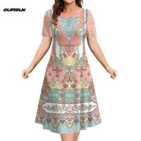 ราคา เดรส ชุดเดรสพิมพ์ลายชาติพันธุ์ย้อนยุคเอเชีย ชุดเดรสผู้หญิง ชุดเดรด สาว อวบ 50 ชุดเดรสสวยๆหรู ชุดไปทะเลเดรสผู้หญิง ชุดกระโปรงหญิง bohemian chic dress (23657476594)