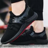 ราคา Sneakers รองเท้าผ้าใบผู้ชายสีดำ รองเท้าลำลองชาย สไตล์เกาหลี รองเท้าผ้าใบผู้ชาย แฟชั่น รองเท้าผู้ชาย (19683078907)