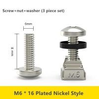 ราคา 40 ชุด บชั้นวางเซิร์ฟเวอร์ น็อต สกรู น็อตยึดแร็ค สแตนเลส M6 CAGE NUT น็อตยึดแร็ค น๊อตยึดrack ชุดน๊อต (23179918888)
