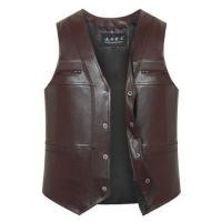 ราคา เสื้อกั๊กหนังผู้ชาย เสื้อแจ็คเก็ตทรงสลิมฟิตลำลอง เสื้อกั๊กหนัง เสื้อกั๊กหนังสำหรับวัยกลางคนและผู้สูงอายุ (25272990202)