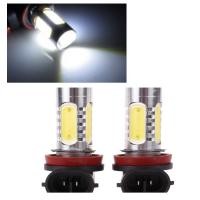 ราคา แพ็ค 2ชิ้น ไฟตัดหมอก COB 7 5W ขั้วH8 H9 H11 แสงสีขาว สีไอบลู 12V LED ไฟตัดหมอกรถยนต์ (4624884795)