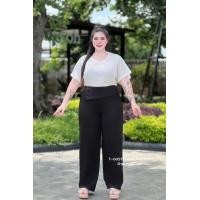 ราคา A26 พร้อมส่ง กางเกงขายาว ผ้านิ่มใส่สบาย ฟรีไซส์ เอวยางยืด ใส่สบาย กางเกงแฟชั่น (24858061193)