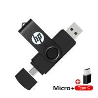ราคา HP flash drive 3 in 1 OTG USB Type C Micro flash drive 2TB 1TB 512GB Pendrive High speed Pen Drive for Phone Tablet PC (24360733779)
