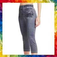 ราคา Onami Legging Jeans 5L สีดำ กางเกงเลคกิ้งยีนส์ 5 ส่วน โอนามิของแท้ (18830762948)