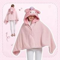 ราคา ZHAOCAIMAO นุ่มนวล ผ้าห่มมีฮู้ด อบอุ่น การ์ตูน ผ้าห่มผ้าคลุมไหล่ลายแมว หลายฟังก์ชัน ป้องกันหู ผ้าคลุมสีชมพูน่ารัก บ้าน (25551176739)