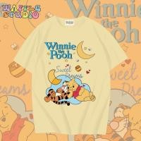 ราคา ส่งฟรี WS1328 เสื้อยืดโอเวอร์ไซส์ ผ้าคอตตอน 100 เสื้อยืดเกาหลี เสื้อยืด Winnie The Pooh หมีพูห์ WAFFLE STUDIO (24620421317)