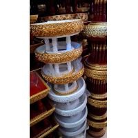 ราคา ขันโตก ไม้ สีขาว สีทองเต็ม ขนาด 6 นิ้ว สูง ไม้ พานขันบัว ขันโตก พานขันดอก พานไม้กลึง ขันโตกเงิน ขันโตกทองมหามงคล (23835300095)