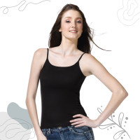 ราคา Cherilon เชอรีล่อน เสื้อ สายเดี่ยว ผ้าคอตตอน Cotton 100 นุ่ม บาง ทอไร้ตะเข็บข้าง ใส่สบาย ไม่มีบรา ระบายอากาศดี สีดำ สีขาว สีเนื้อ OGIB VCP1 (1748482569)