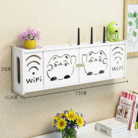 ราคา ชั้นวางเร้าเตอร์ WiFi กล่องทีวีไร้สาย พร้อมฝาปิดตกแต่งติดผนัง (25414332207)