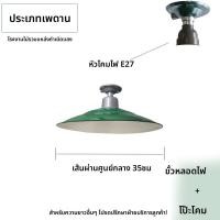 ราคา SUOMAN โคมไฟห้อยสไตล์อินดัสเทรียลกันน้ำสีเขียวแบบเรโทร (25073119032)