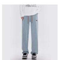 ราคา กางเกงยีนส์คาร์โก้ Cargo Jeans กางเกงทรงกระบอก เอวยางยืด มีเชือกผูก กางเกงยีนส์ขายาว (25493229539)