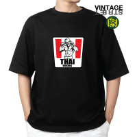 ราคา เสื้อยืดแฟชั่น สกรีนลายกวน KFC THAIBOXING มวยไทย ผ้าCOTTON100 (22855357256)