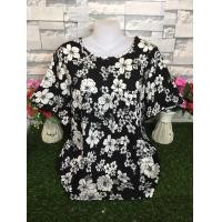 ราคา เสื้อผ้าสปัน เสื้อสงกรานต์ รอบอก36 46นิ้ว เสื้อลายดอกสาวอวบ เสื้อผ้าสาวอวบ เสื้อผ้าผู้หญิง รุ่น004 (24006411924)