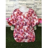 ราคา เสื้อผ้าสปัน เสื้อสงกรานต์ รอบอก36 46นิ้ว เสื้อลายดอกสาวอวบ เสื้อผ้าสาวอวบ เสื้อผ้าผู้หญิง รุ่น004 (24006411918)