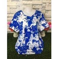 ราคา เสื้อผ้าสปัน เสื้อสงกรานต์ รอบอก36 46นิ้ว เสื้อลายดอกสาวอวบ เสื้อผ้าสาวอวบ เสื้อผ้าผู้หญิง รุ่น004 (24006411916)