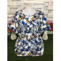 ราคา เสื้อผ้าสปัน เสื้อสงกรานต์ รอบอก36 46นิ้ว เสื้อลายดอกสาวอวบ เสื้อผ้าสาวอวบ เสื้อผ้าผู้หญิง รุ่น004 (24006411925)