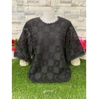 ราคา เสื้อลูกไม้สวย แขนสามส่วน เสื้อลูกไม้ รอบอก44 46นิ้ว เสื้อออกงานต่างๆ ไปวัด เสื้อสีขาว เสื้อคุณแม่ รุ่น4605 46 (19664893574)