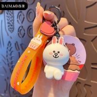 ราคา Authentic Line Friends พวงกุญแจรถหมีสีน้ําตาลและกระต่ายคู่ มีสไตล์ ผู้หญิง ที่ใส่กุญแจรถยนต์อุปกรณ์เสริมส่วนบุคคล (20697436264)