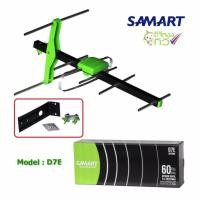 ราคา เสารับสัญญาณดิจิตอลทีวี SAMART รุ่น D7E ภายนอกอาคาร แถมสายสัญญาณสำเร็จ พร้อมหัวRG6 และ การ์ด (153123959)