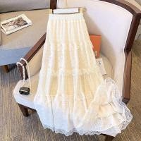 ราคา กระโปรงสั้นสไตล์บัลเล่ต์สีขาว กระโปรงทรงเอผ้าลูกไม้สีขาว กระโปรงทรงเค้กเอวสูง กระโปรงทรงเอสีขาว กระโปรงยาวปานกลาง (22894873747)