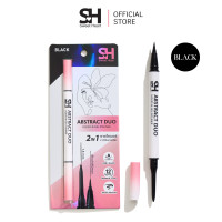 ราคา Sweet Heart Abstract Duo Waterproof Liquid Gel Eyeliner 2 in 1 Black Dark Brown (23806740800)