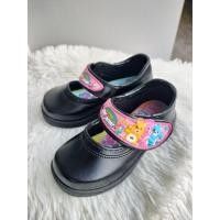 ราคา รองเท้านักเรียน รองเท้านักเรียนหญิง รองเท้าอนุบาล chappy หนังดำ (24555961242)