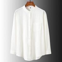 ราคา เสื้อเชิ้ตผู้ชายผ้าลินินผ้าฝ้ายสีดำขนาดบวกคอปกสีพื้นหลวมทุกการแข่งขันเสื้อเชิ้ตแขนยาวลำลองผู้ชาย เสื้อเชิ้ตชายแขนยาว เสื้อคอจีนชาย เสื้อคอจีน เสื้อเชิ้ตชาย (17550620815)