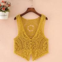 ราคา เสื้อกั๊กถักแขนกุดสไตล์เกาหลีสำหรับผู้หญิงในช่วงฤดูร้อน เสื้อคลุมกันหนาวแบบเปิดไหล่ ชุดสูทสั้น ชุดทำงาน ชุดทำงาน ชุดทำงาน (25423736632)