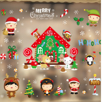 ราคา Leisure House สติ๊กเกอร์คริสต์มาส Christmas stickers สติกเกอร์ติดกระจก ลายคริสต์มาส ติดกระจก ประตู หน้าต่าง ตู้โชว์ร้านค้า (24882599491)