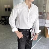 ราคา STAR FRUIT เสื้อเชิ้ตแขนยาวลายทางผ้าฝ้ายแท้สไตล์วินเทจผู้ชาย (24551547095)