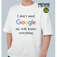 ราคา เรื่องเสื้อ เสื้อ I dont need google เสื้อยืดคอกลม สกรีนคำคม แฟชั่น ผ้าCOTTON100 (22210982360)