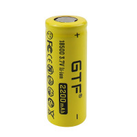 ราคา GTF 3 7V 2200mAh 18500 แบตเตอรี่ Li ion ชาร์จไฟได้ (24004094238)