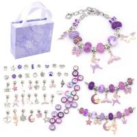 ราคา Christmas Gift Jewelry Box Kit Charm Bracelet Necklaces Present Pandora Alloy Beads Set Diy Child Bracelet (22998201537)
